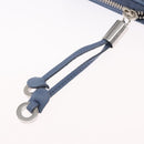 Jimmy Choo Studs Long Wallet Leather Blue Silver Auth ka1555-8