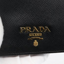 PRADA Wallet Safiano leather Black Gold Auth ka1558M-17