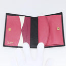 PRADA Wallet Safiano leather Black Gold Auth ka1558M-8