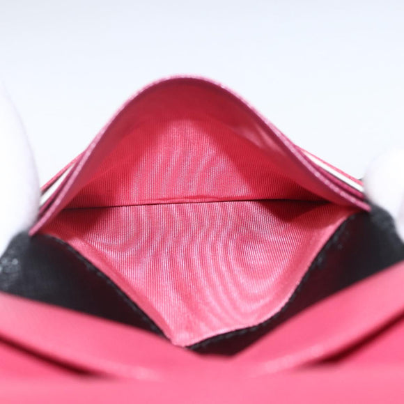 PRADA Wallet Safiano leather Black Gold Auth ka1558M