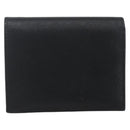 PRADA Wallet Safiano leather Black Gold Auth ka1558M-2