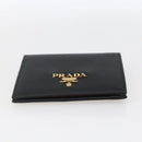 PRADA Wallet Safiano leather Black Gold Auth ka1558M-6