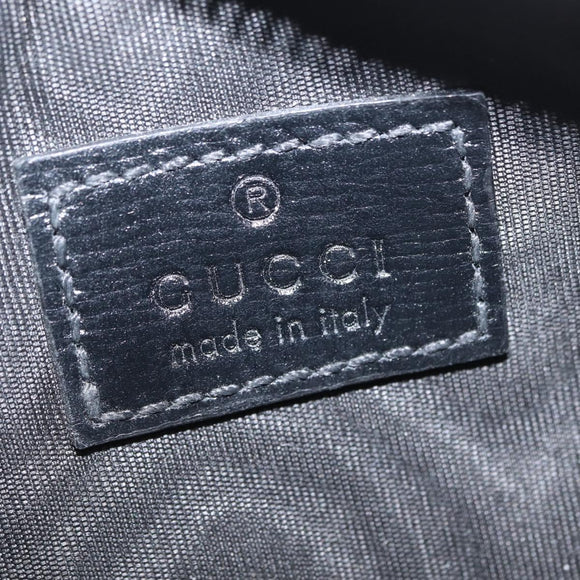 GUCCI GG Supreme Coin Purse PVC Black 697717 Auth ka1560M