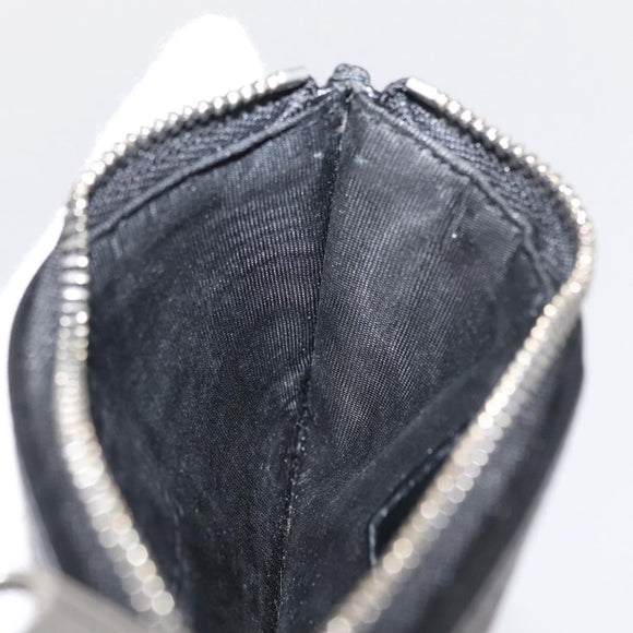 GUCCI GG Supreme Coin Purse PVC Black 697717 Auth ka1560M