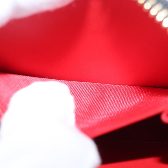 Christian Louboutin Studs Panettone Coin Purse Leather Black Auth ka1561M