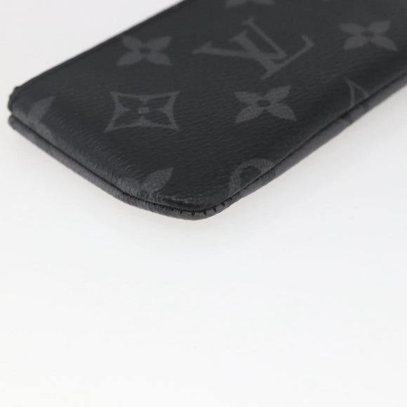 LOUIS VUITTON Eclipse Reverse Pochette Cles Coin Purse M80905 LV Auth ka1563SAM