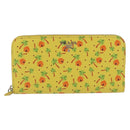 PRADA Long Wallet Safiano leather Yellow Silver Auth ka1567M-2