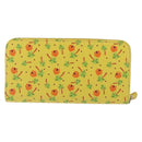 PRADA Long Wallet Safiano leather Yellow Silver Auth ka1567M-3