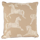 HERMES Cushion Cotton Beige Auth ka157-1