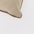 HERMES Cushion Cotton Beige Auth ka157-10