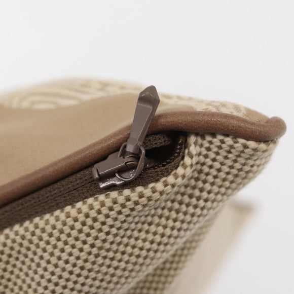 HERMES Cushion Cotton Beige Auth ka157