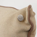 HERMES Cushion Cotton Beige Auth ka157-12