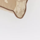 HERMES Cushion Cotton Beige Auth ka157-7