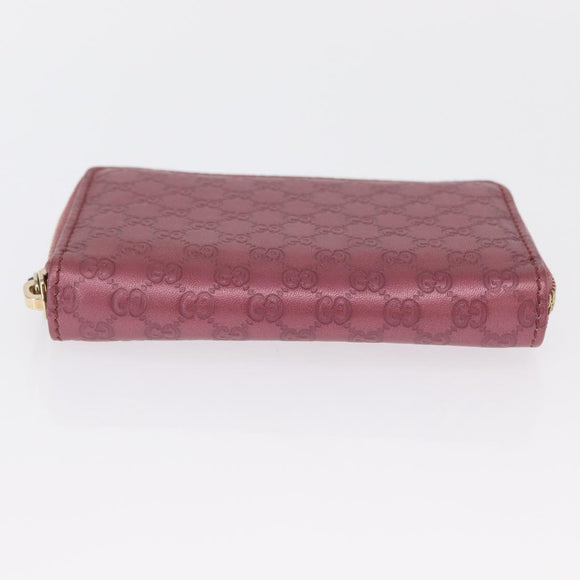 GUCCI Micro GG Canvas Coin Purse Pink 255452 Auth ka1570M