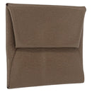 HERMES Coin Purse Leather Beige Silver Auth ka1572-1