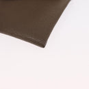 HERMES Coin Purse Leather Beige Silver Auth ka1572-16