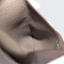 HERMES Coin Purse Leather Beige Silver Auth ka1572-17