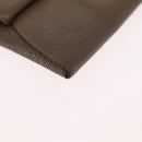 HERMES Coin Purse Leather Beige Silver Auth ka1572-7