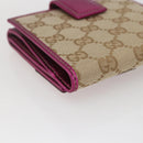 GUCCI GG Canvas Geldbörse Beige Gold 181594 Auth ka1573V-16