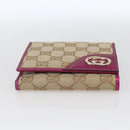 GUCCI GG Canvas Geldbörse Beige Gold 181594 Auth ka1573V-6