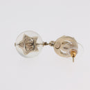 CHANEL COCO Mark Pierce Earring metal Gold CC Auth ka1574-10