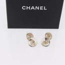 CHANEL COCO Mark Pierce Earring metal Gold CC Auth ka1574-16
