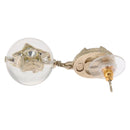 CHANEL COCO Mark Pierce Earring metal Gold CC Auth ka1574-3