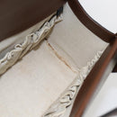 GUCCI GG Supreme Horsebit Hand Bag PVC Gold Beige 627323 Auth ka1576M-18