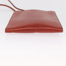 HERMES Onimetu Shoulder Bag Leather Brown Auth ka1579-9