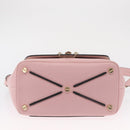 VALENTINO Handtasche Leder 2-Wege Pink Gold Auth ka1580-5