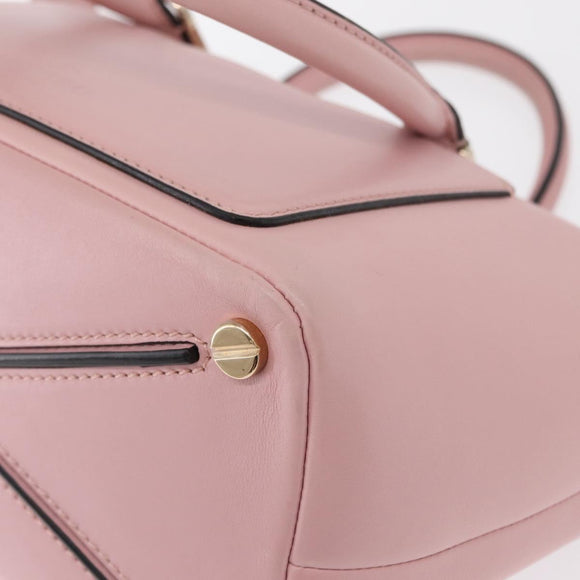 VALENTINO Handtasche Leder 2-Wege Pink Gold Auth ka1580