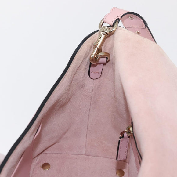 VALENTINO Handtasche Leder 2-Wege Pink Gold Auth ka1580