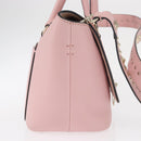 VALENTINO Handtasche Leder 2-Wege Pink Gold Auth ka1580-4