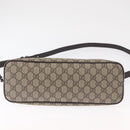 GUCCI GG Supreme Hand Bag PVC 2way Beige Silver 429019 Auth ka1583-12