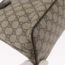 GUCCI GG Supreme Hand Bag PVC 2way Beige Silver 429019 Auth ka1583-15