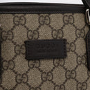 GUCCI GG Supreme Hand Bag PVC 2way Beige Silver 429019 Auth ka1583-18