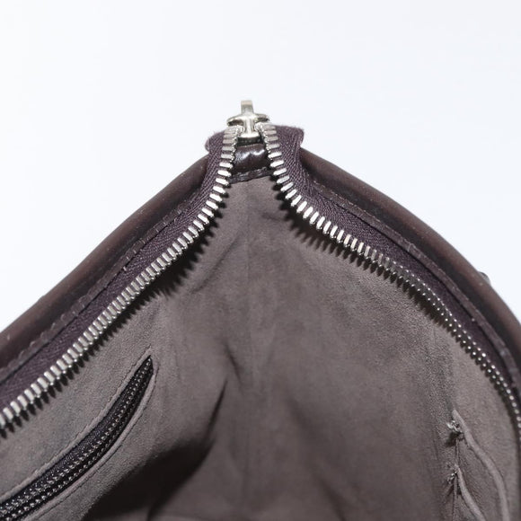 GUCCI GG Supreme Hand Bag PVC 2way Beige Silver 429019 Auth ka1583