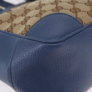 GUCCI GG Canvas Brie Hand Bag Outlet 2way Beige Gold 449241 Auth ka1584-10