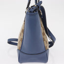 GUCCI GG Canvas Brie Hand Bag Outlet 2way Beige Gold 449241 Auth ka1584-4