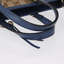 GUCCI GG Canvas Brie Hand Bag Outlet 2way Beige Gold 449241 Auth ka1584-7