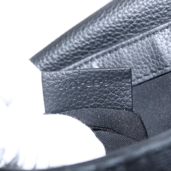 Christian Dior Oblique Trotter Canvas Saddle bag Bag Black Silver Auth ka1589A