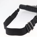 Christian Dior Oblique Trotter Canvas Saddle bag Bag Black Silver Auth ka1589A-7