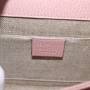GUCCI Interlocking Chain Shoulder Bag Leather Pink Gold 510304 Auth ka1595M-16