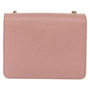 GUCCI Interlocking Chain Shoulder Bag Leather Pink Gold 510304 Auth ka1595M-3