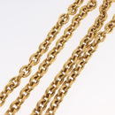 CHANEL COCO Mark Necklace metal Gold CC Auth ka1600-10