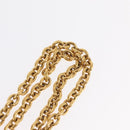 CHANEL COCO Mark Necklace metal Gold CC Auth ka1600-11