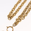 CHANEL COCO Mark Necklace metal Gold CC Auth ka1600-9