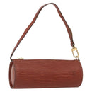 LOUIS VUITTON Epi Soufflot Pouch Accessory Pouch Brown LV Auth ka1602-1