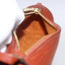 LOUIS VUITTON Epi Soufflot Pouch Accessory Pouch Brown LV Auth ka1602-19