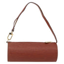 LOUIS VUITTON Epi Soufflot Pouch Accessory Pouch Brown LV Auth ka1602-2